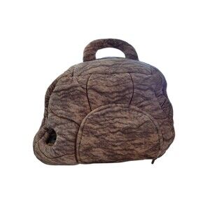 FAO Schwarz Mountain Rock house cave plush carrier with 3 Plush dinosaurs Toys R